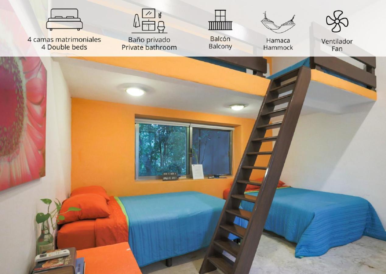 Guest House La Aldea Holistic Experience Cancún Eksteriør bilde